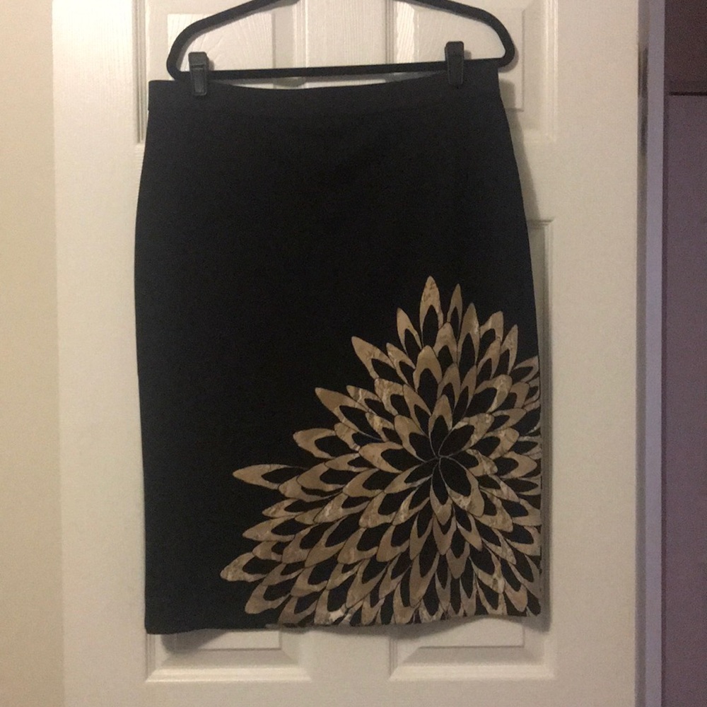 Alfani Knee Length Floral Skirt (XL)